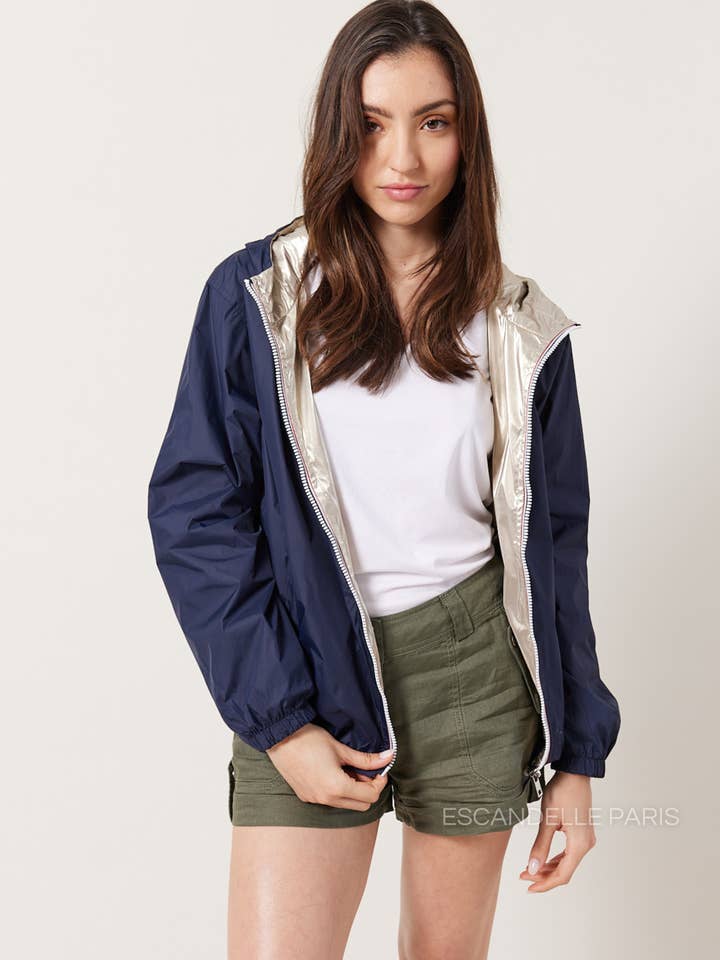 Escandelle Paris - Wholesale Parka - Women's - Short Reversible Waterproof Solid Parka28