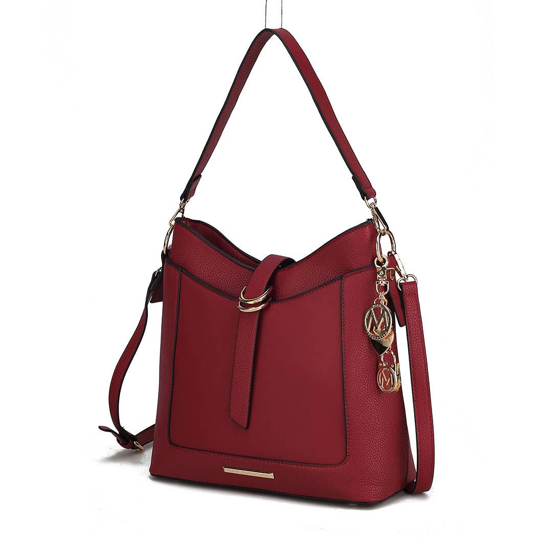 MKF Collection - Wholesale Shoulder Bag - Women's - Geneva Vegan Leather Shoulder Handbag Crossover by Mia K4