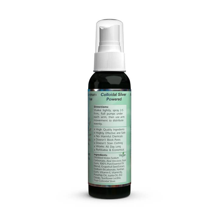 Silver Botanicals - Wholesale Deodorant - Unisex - Silver Shield Deodorant - Spray, 2 oz.15