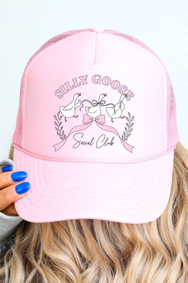 Wholesale Accessory Market - Wholesale Trucker Hat - Women's - Silly Goose Social Club Otto Soft Pink Foam Front Trucker Hat