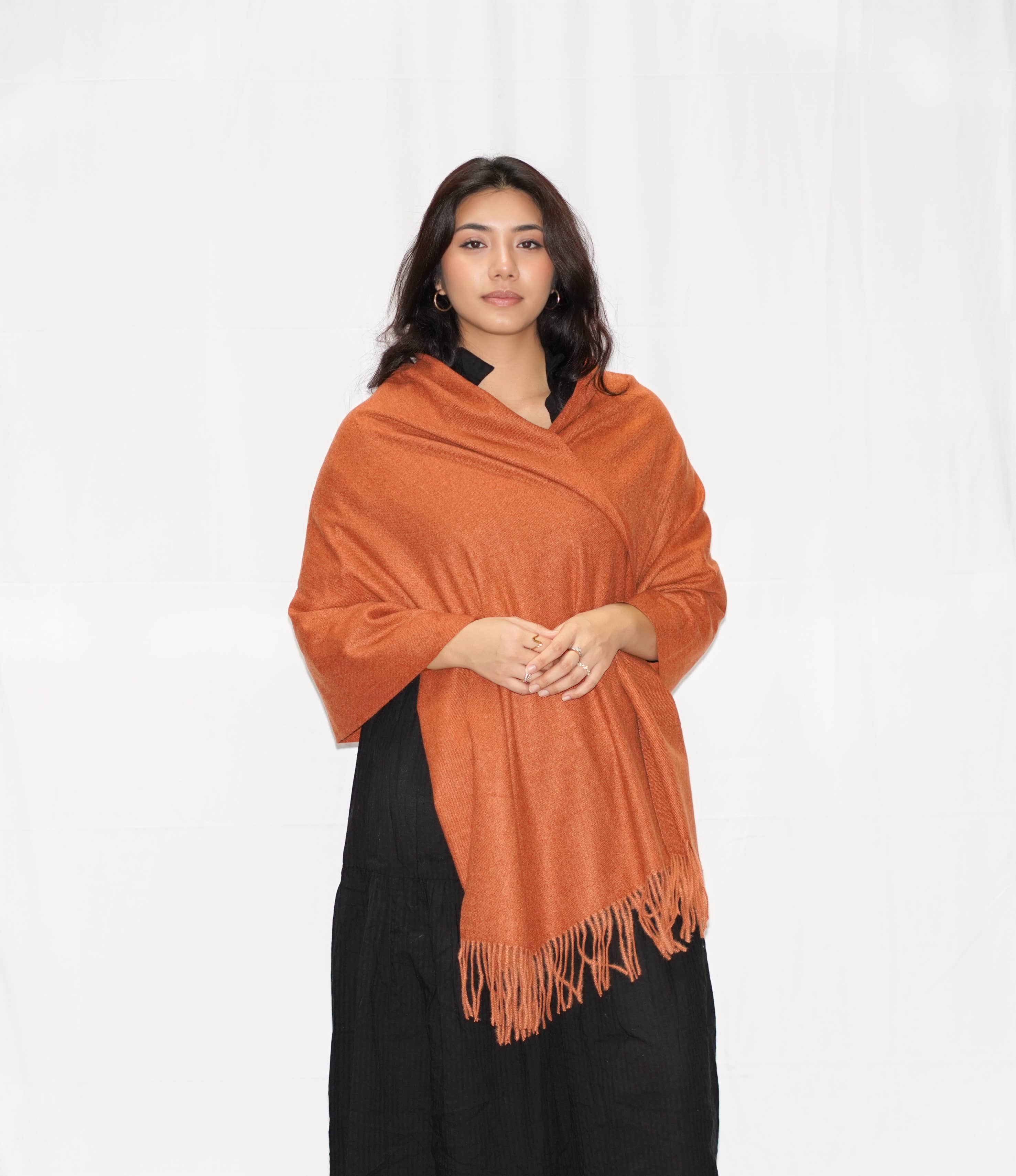 Dolma - Wholesale Scarf - Women's - Cozy Cashmere Blend Stole Spice1