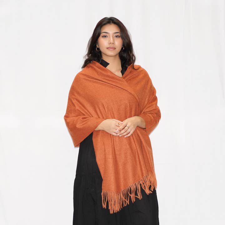 Dolma - Wholesale Scarf - Women's - Cozy Cashmere Blend Stole Spice1