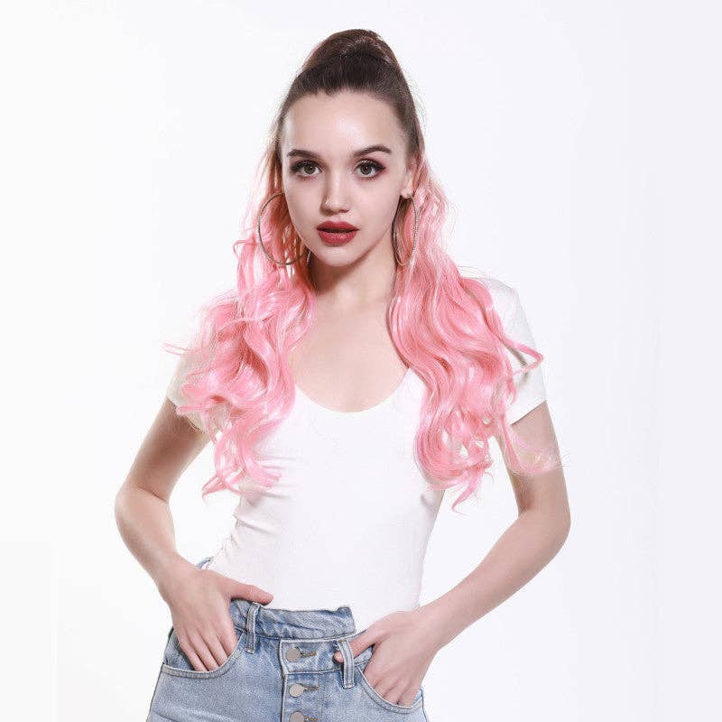 BrookPark Beauty - Wholesale Hair Extensions - Fluffy Long Curly Hair Clip Ponytail Wig8