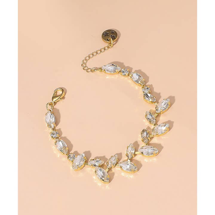 Blossom bijoux - Wholesale Link & Chain Bracelet - Rhinestone bracelet 25AHBR0047