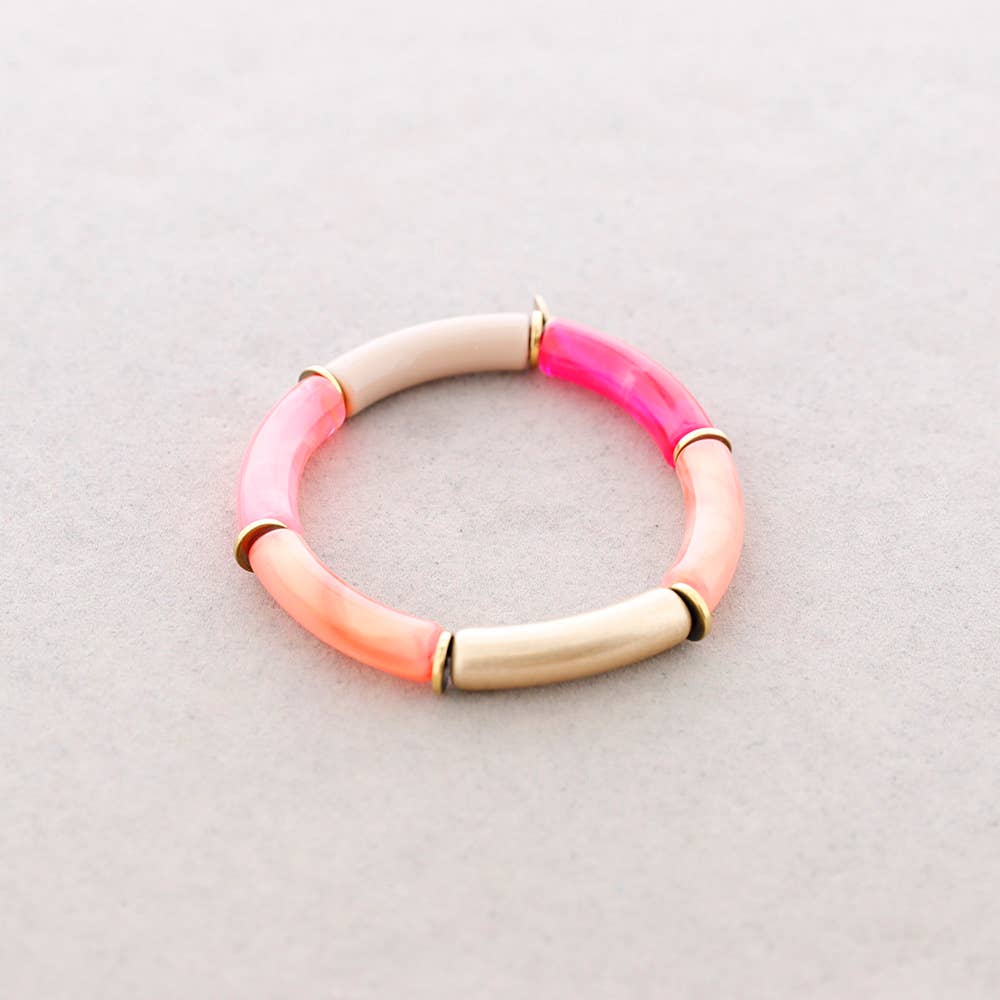 Sonata - Wholesale Snap Jewelry - Resin Bead Bracelet0