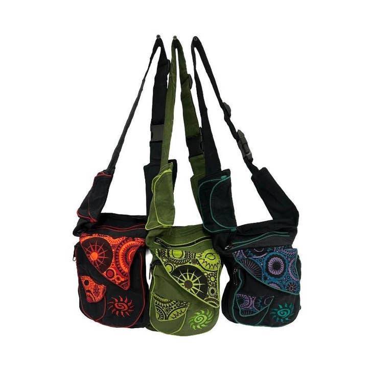 Cotton Sun Patterned Fanny Pack for wholesale by Shop Therapy