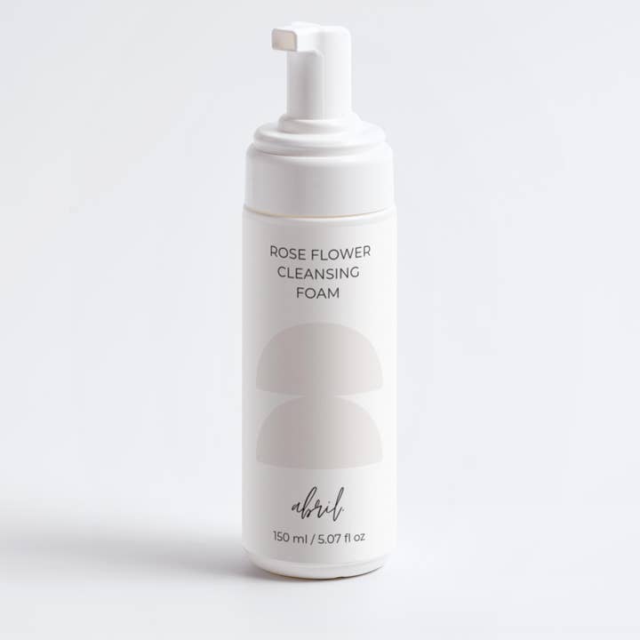 Rose Flower Cleansing Foam for wholesale by abril lynne llc dba abril.