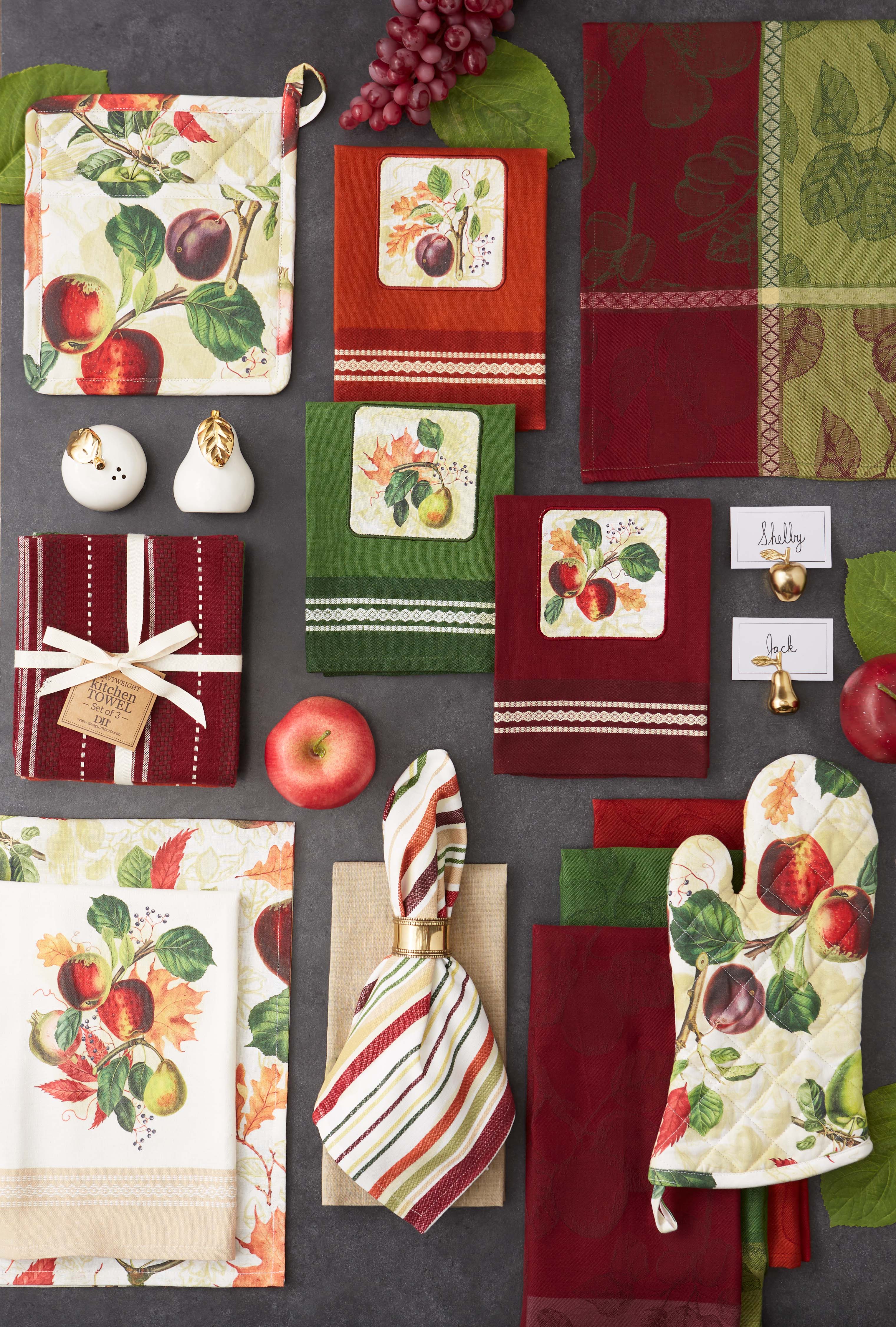 Design Imports - Wholesale Tea Towel - Botanical Fruits Jacquard Dishtowels Mixed Dozen5