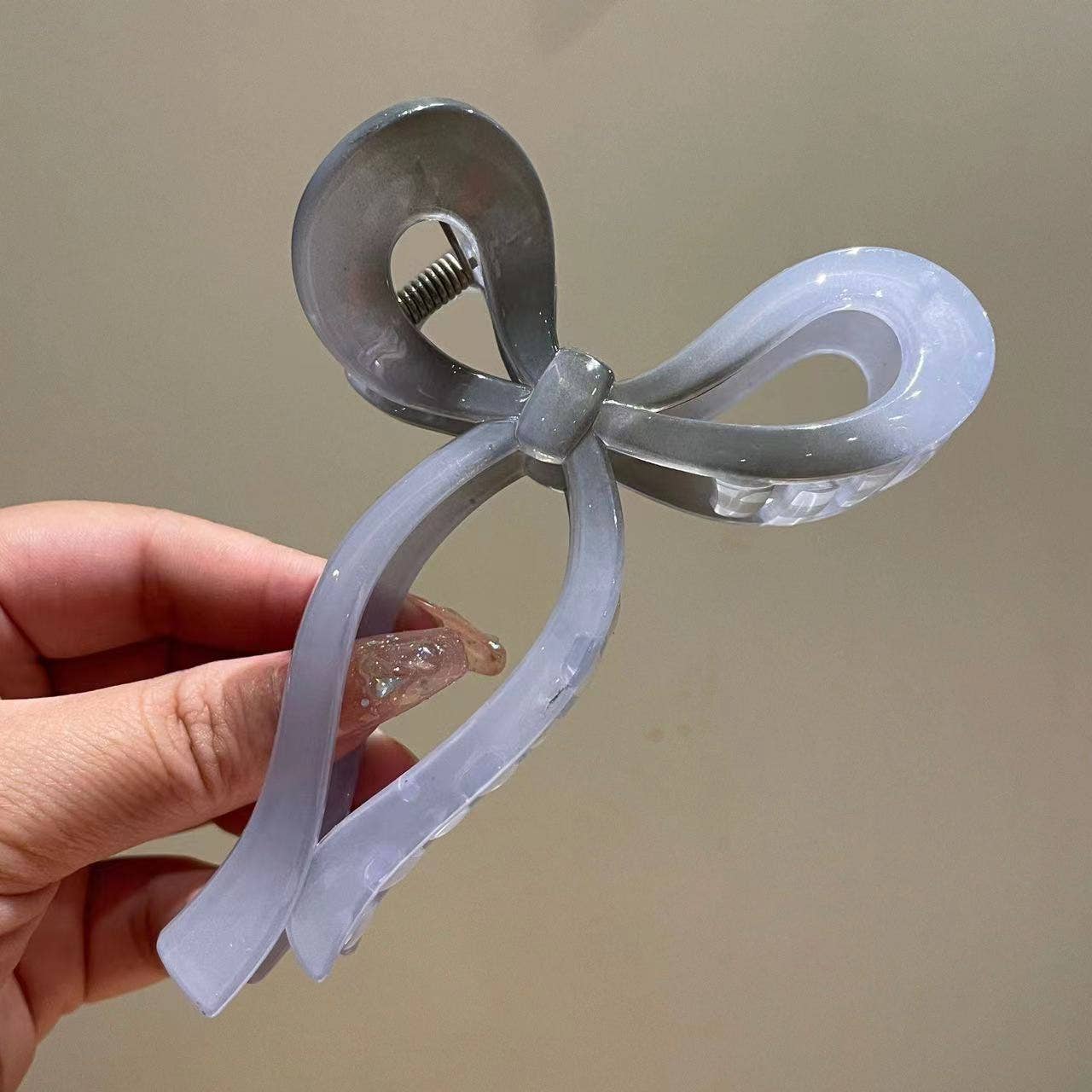 Little Trendy - Wholesale Hair Clip - Women's - Ribbon jelly bow knotted hair clip claw butterfly hairbow0