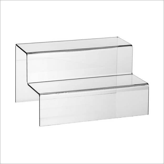 Mini Art Products – Großhandel Verkaufsdisplay-Ständer/-Gehäuse – 2-stufiges Präsentationspodest aus transparentem Acryl, 300 mm breit0
