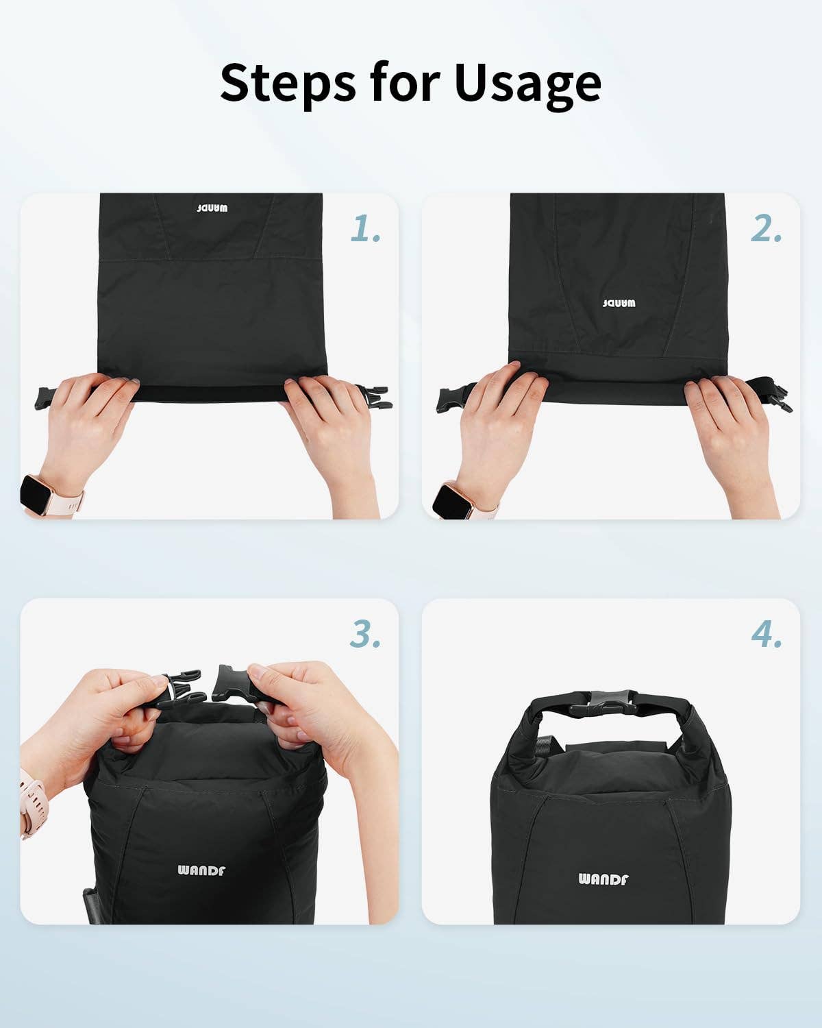 wandf – Großhandel Trockenbeutel – Kind & Baby – WANDF Ultraleichter Trockensack mit Rollverschluss16