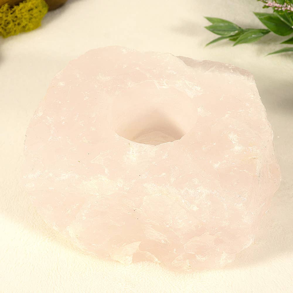 Natures Artifacts Inc - Venta al por mayor Candelabros - Portavelas de cuarzo rosa9