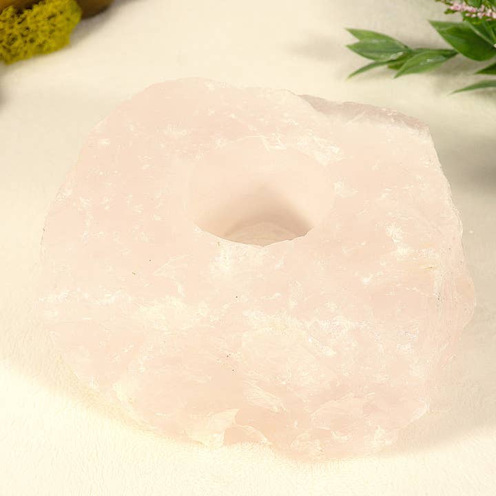 Natures Artifacts Inc - Venta al por mayor Candelabros - Portavelas de cuarzo rosa9