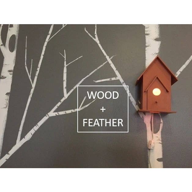 Luz Nocturna de Casa de Pájaros para venta al por mayor de Wood + Feather Designs