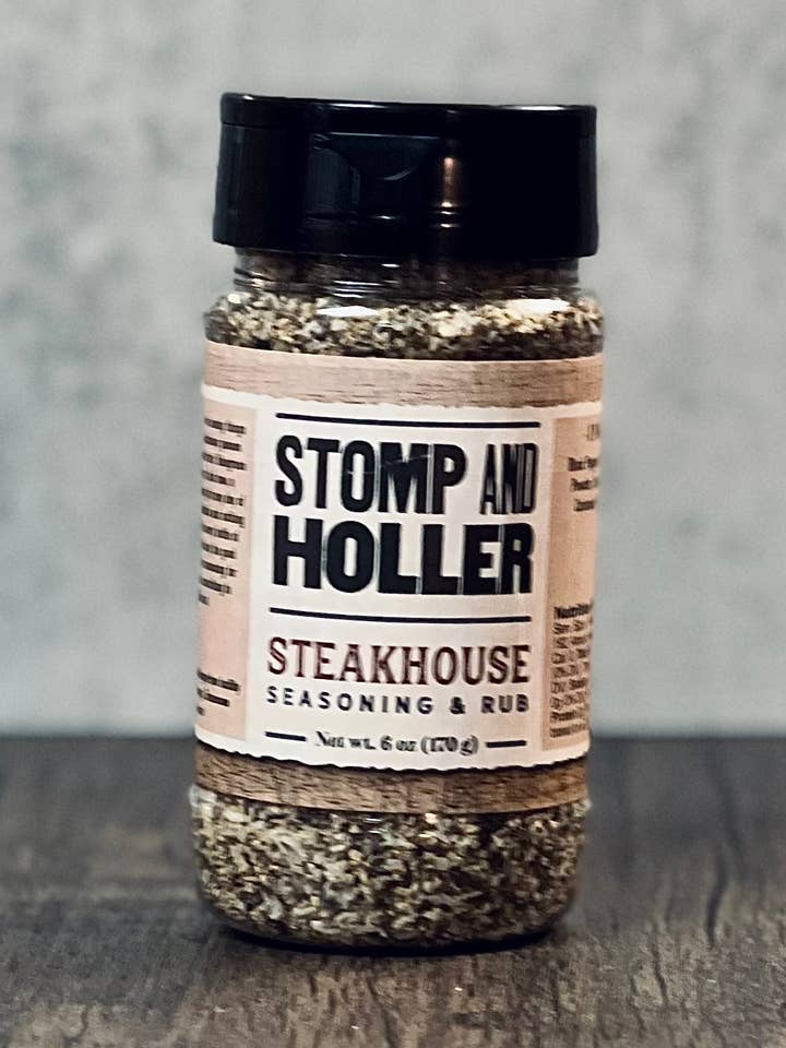Assaisonnement et mélange pour steakhouse — Poids net : 6 oz. pour la vente par Stomp and Holler Gourmet Sauces