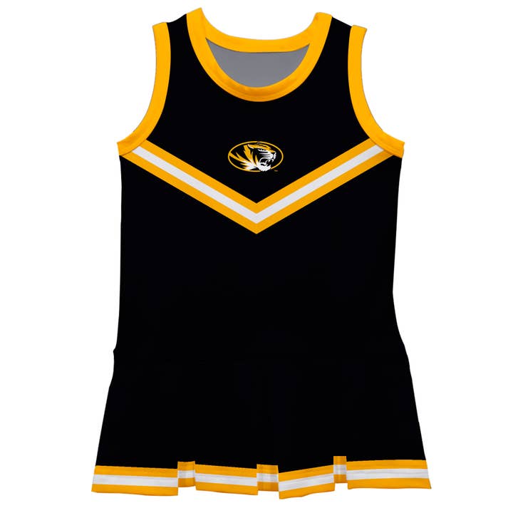 Missouri Tigers MU Black Sleeveless Cheerleader Dress for wholesale by Vive La Fete