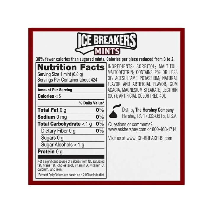 Snacky Candy - Wholesale Mints - Ice Breakers Tins Mints Cinnamon 1.3 oz 8 count5