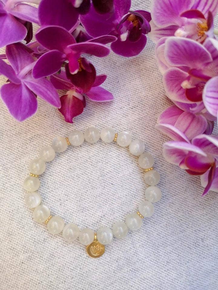 Lila in the Sky - Wholesale Beaded Bracelet - Moon Goddess Mala Bracelet3