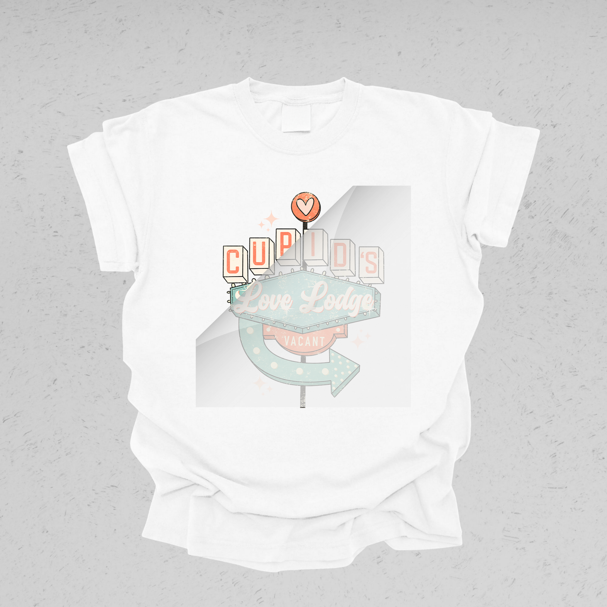 DTF Office - Wholesale Sublimation Transfer - Cupid's Love Lodge Vacant DTF Transfer1