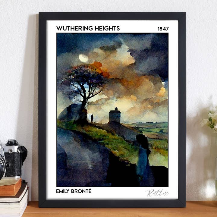 Wuthering Heights, Emily Brontë, Book Poster for wholesale by Beyond the Shelf