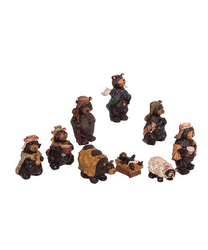 Kurt S. Adler, Inc. - Vente Crèche de Noël - 4"EN RÉSINE DE LA CRÈCHE SET 9PC2