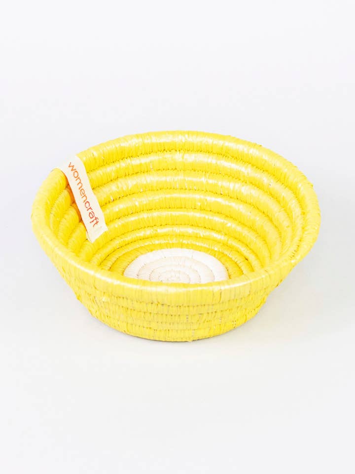 Bakuli Bowl | Kabisa Design | Upcycled Yellow for wholesale by WomenCraft