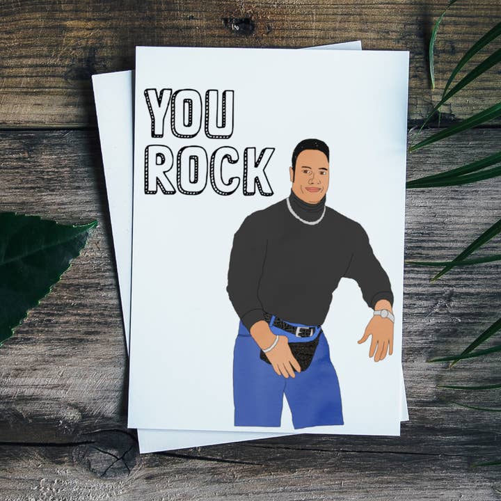 Geeked Out Greetings – Großhandel Grußkarten für den Alltag – Die Rock "Bauchtasche" Grußkarte0