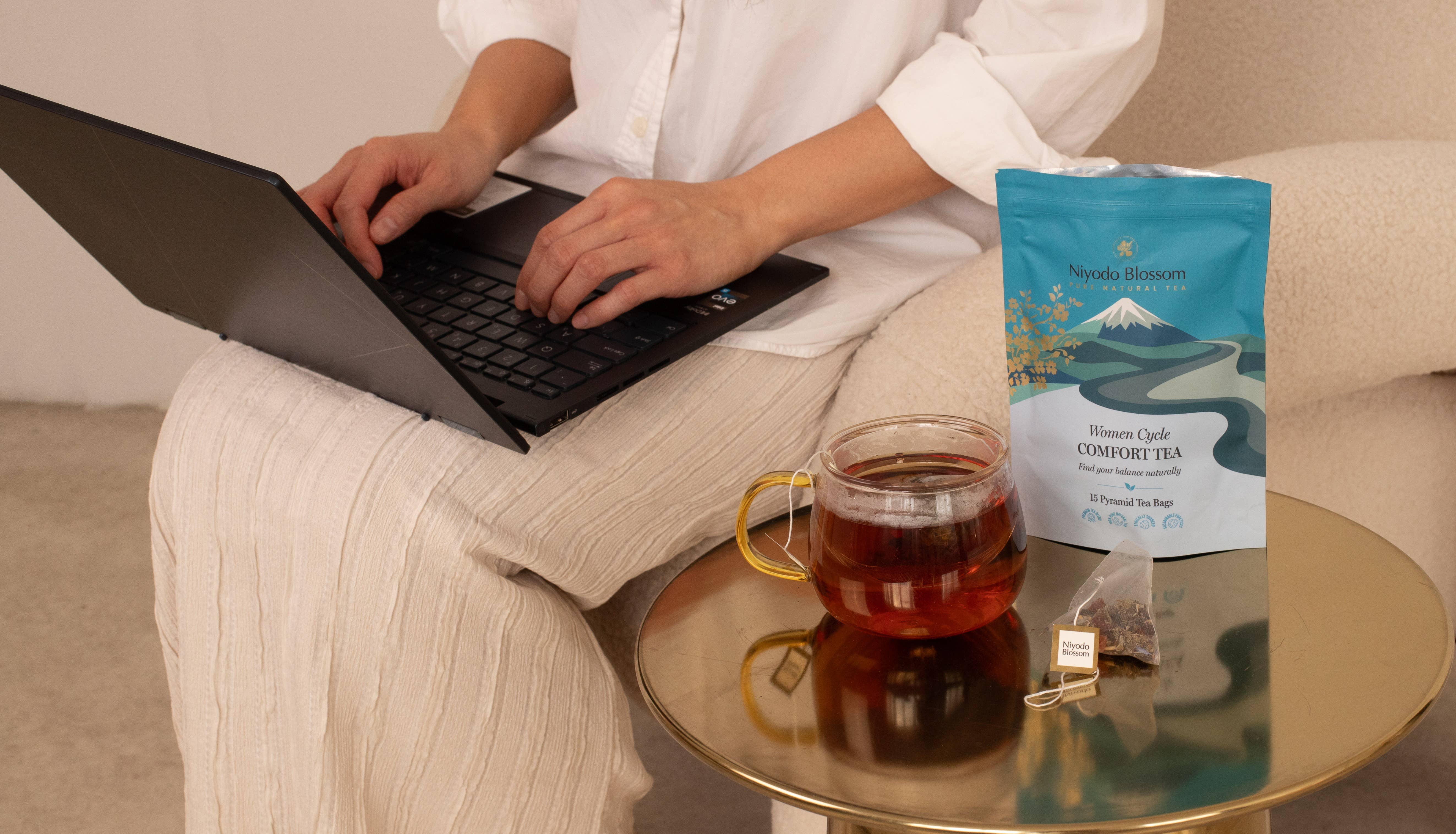 Niyodo Blossom – Sacos de chá por atacado – Chá de Conforto para o Ciclo Feminino3
