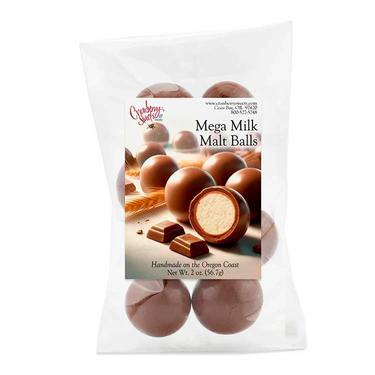 Cranberry Sweets & More - Wholesale Chocolate Covered Sweets - Mega Milk Malt Balls0