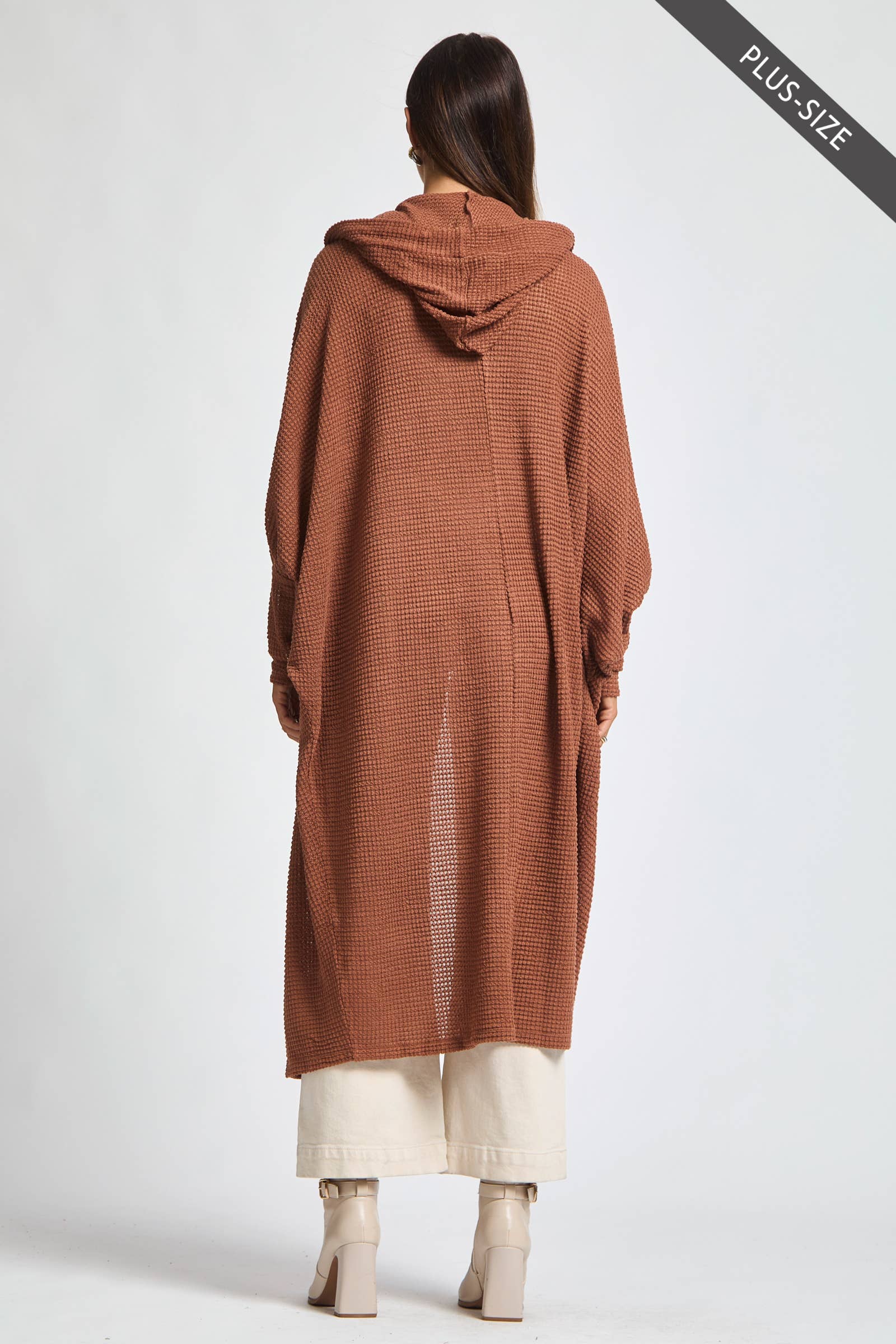 Dear Scarlett - Wholesale Cardigan - Women's - PLUS SIZE Cozy Knit Maxi Duster13