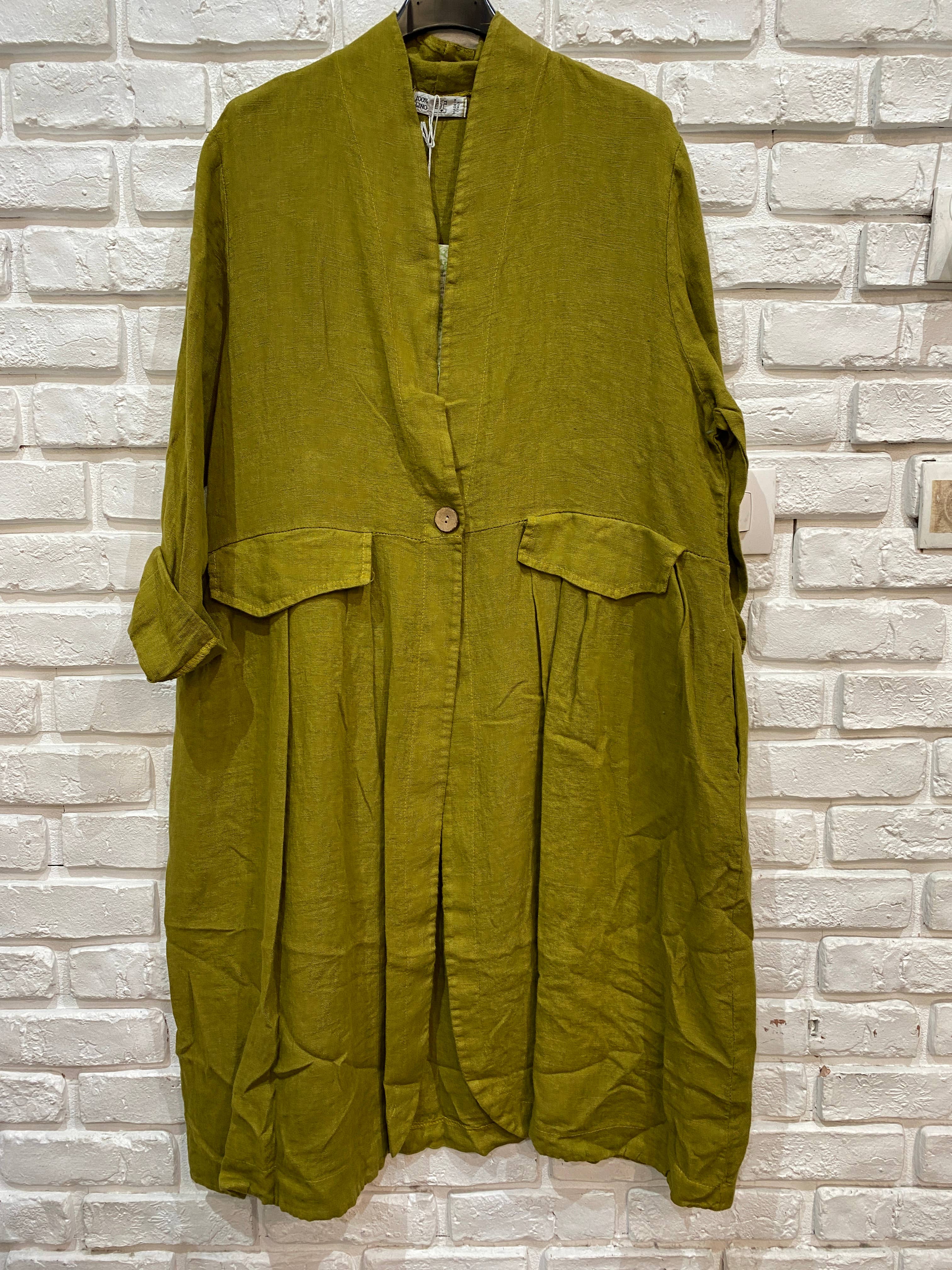 la maison des fibres naturelles - Wholesale Jas - Dames - 62411 100% linnen jas, gemaakt in Italië24