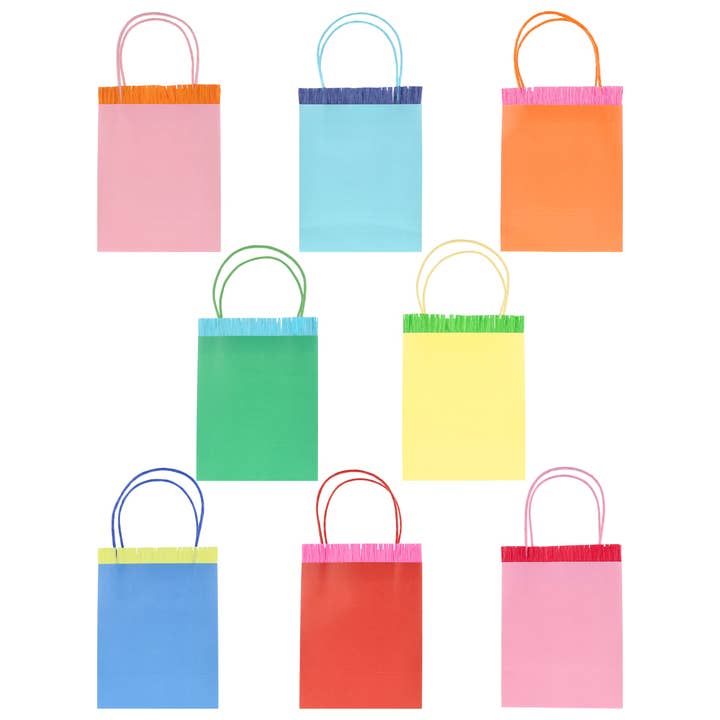 Bright Fringed Party Bags for wholesale by Meri Meri
