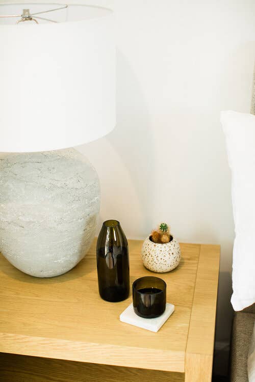 Glassed Over Candles - Wholesale Carafe - Olive Carafe Set - Made from Wine Bottles3