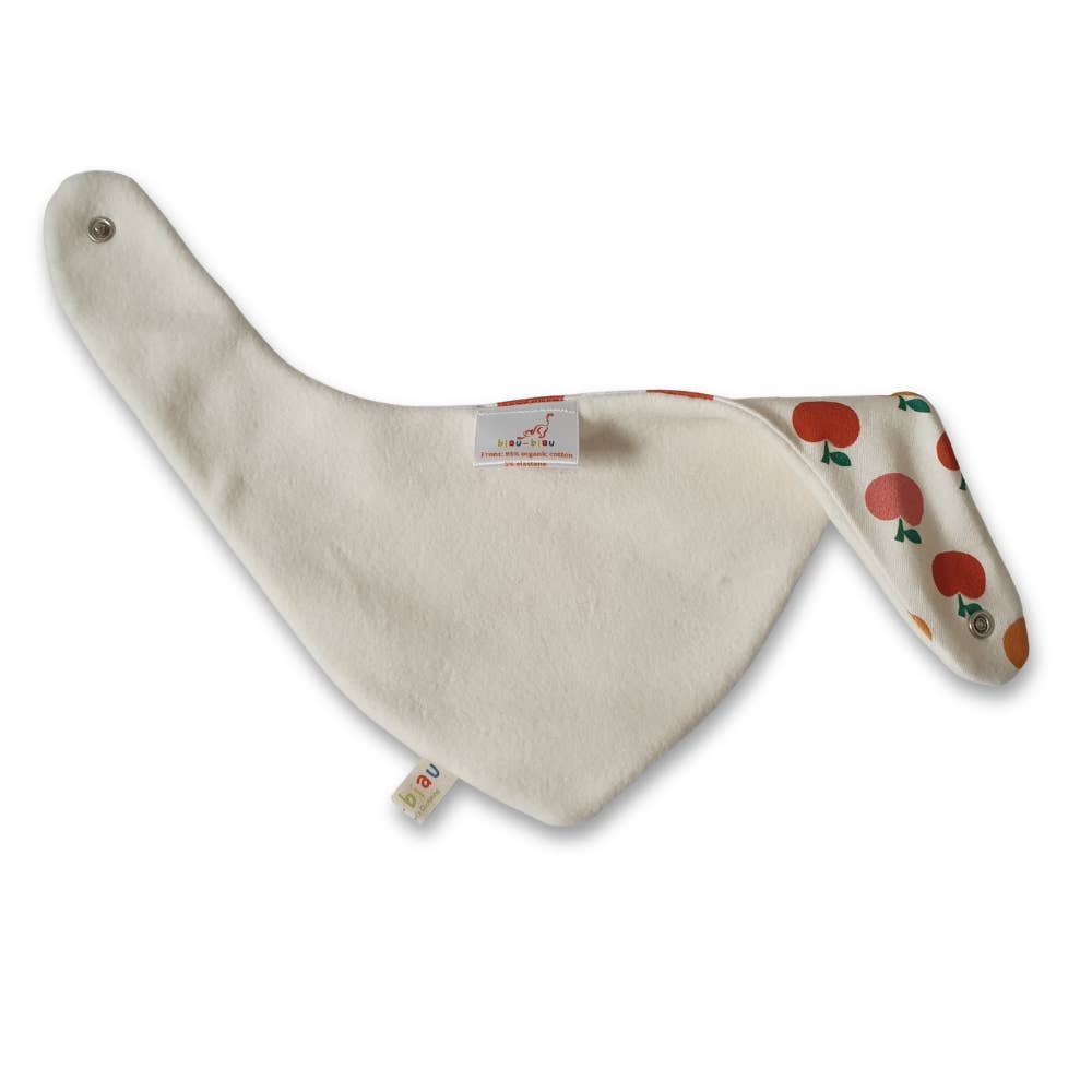 biau-biau Ireland – wholesale Bib – Baby – Apple Organic Cotton Jersey Dribble Bib1