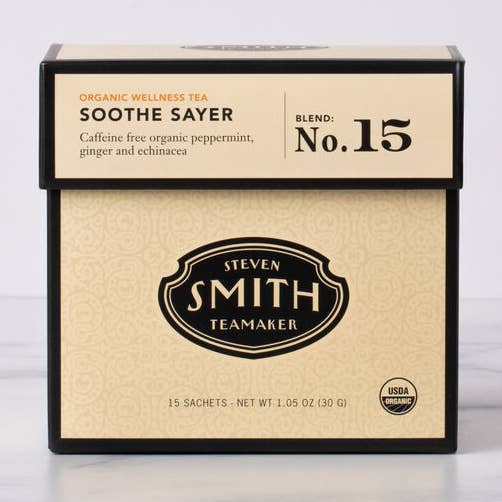Soothe Sayer - Thé Bien-être Bio - Cartons de Vente au Détail pour la vente par Smith Teamaker