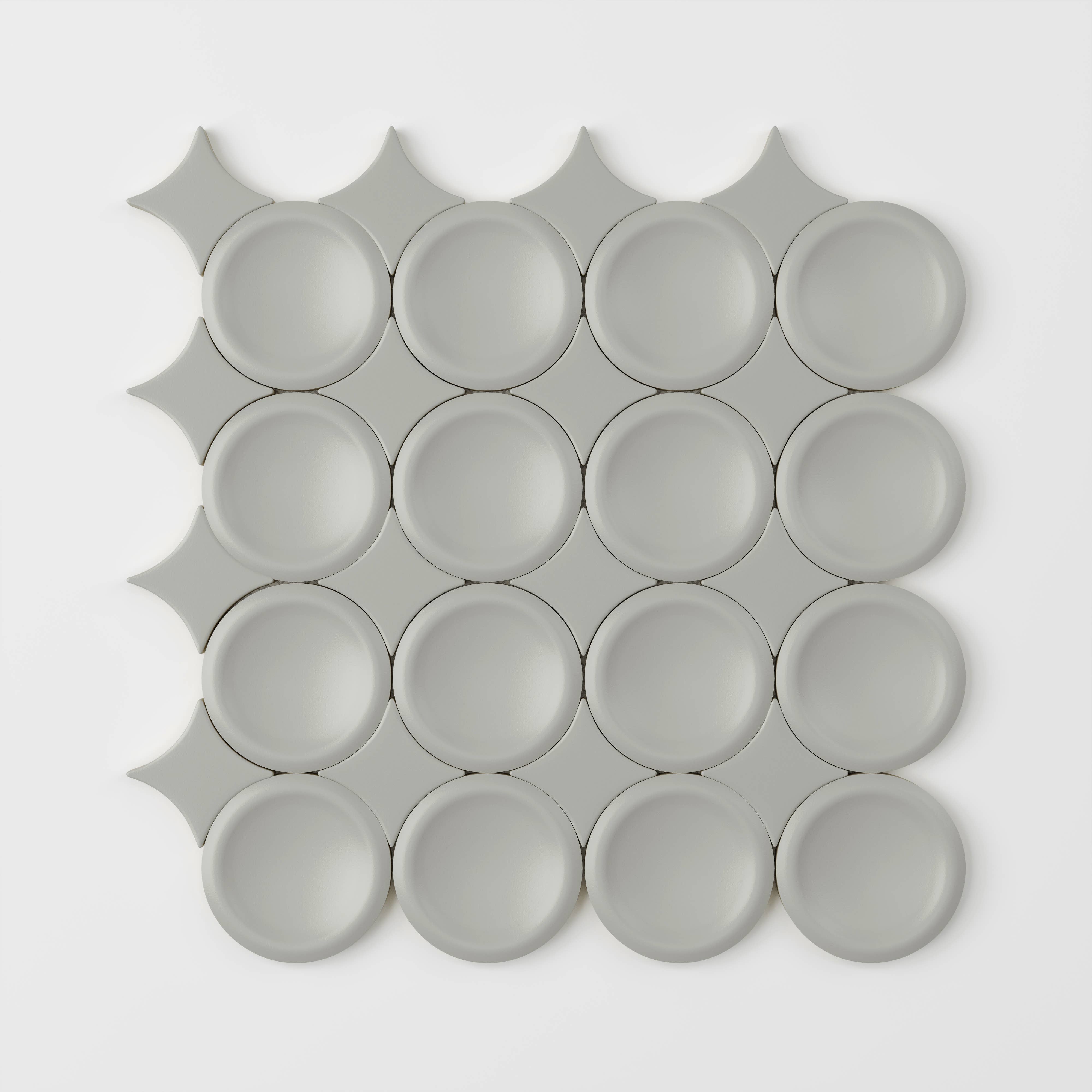 Thomas Avenue Ceramics - Wholesale Wall Tile - 12"x12" Ceramic Circular Mosaic Tile0