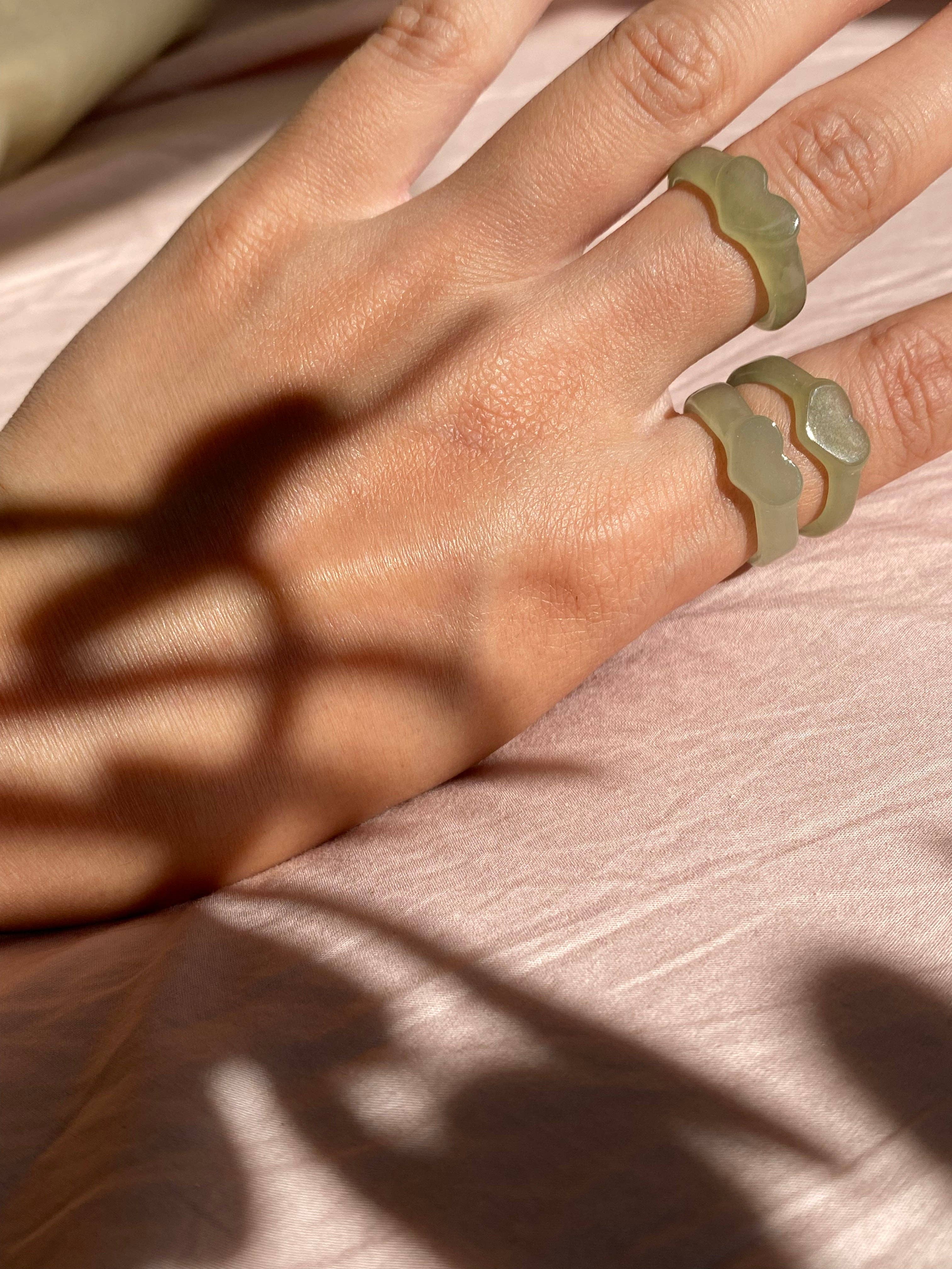 Green Heart — Jade ring for wholesale on Faire4