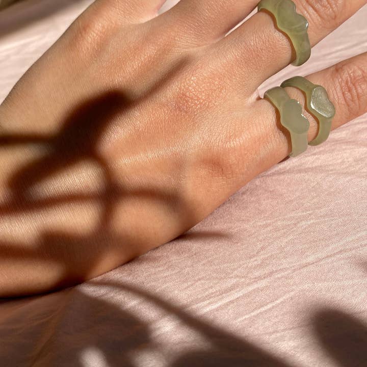 Green Heart — Jade ring for wholesale on Faire4