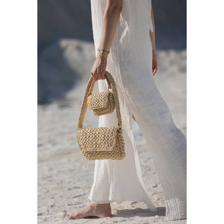Yova - Wholesale Shoulder Bag - Women's - Raffia Shoulder Purse - Natural5