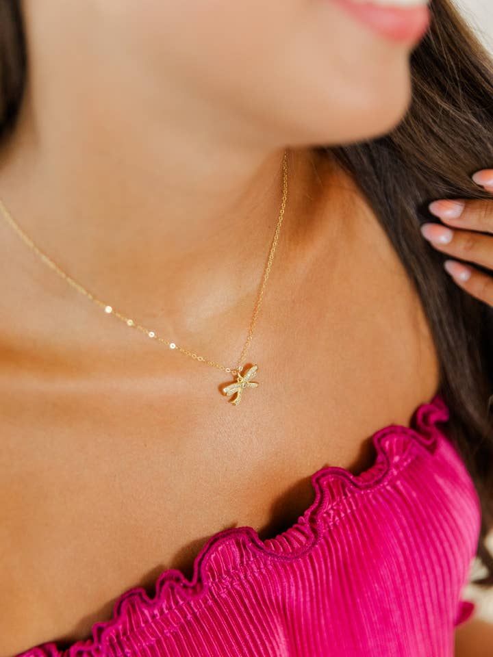 Sienna Bow Necklace for wholesale by Taylor Shaye Designs