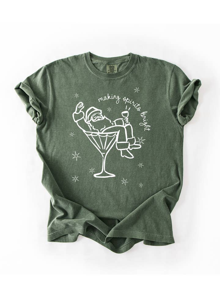 SBG Co. - Wholesale Graphic Sweatshirt - Women's - Making Spirits Bright Tee or Pullover3