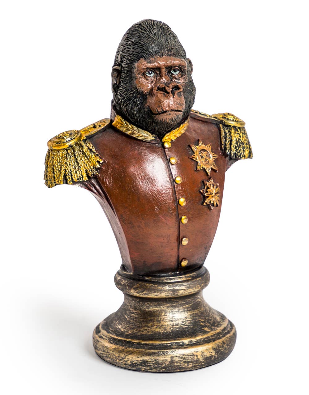 McGowan & Rutherford Ltd - Wholesale Decorative Figurine - Gentry Gorilla Bust Red