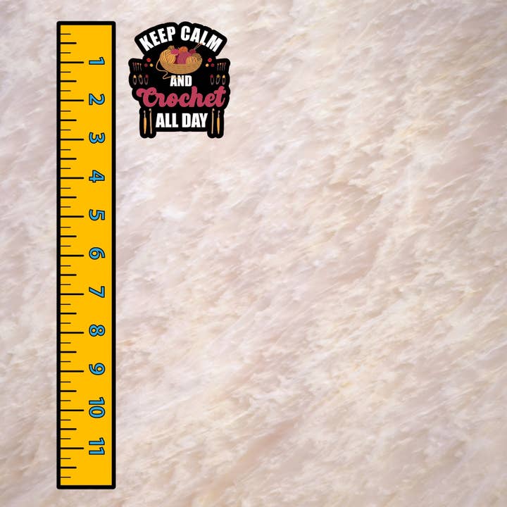 Dancing Dolphin Crafts - Wholesale Sticker - Crochet Sticker - Crochet All Day: Keep Calm and Create8