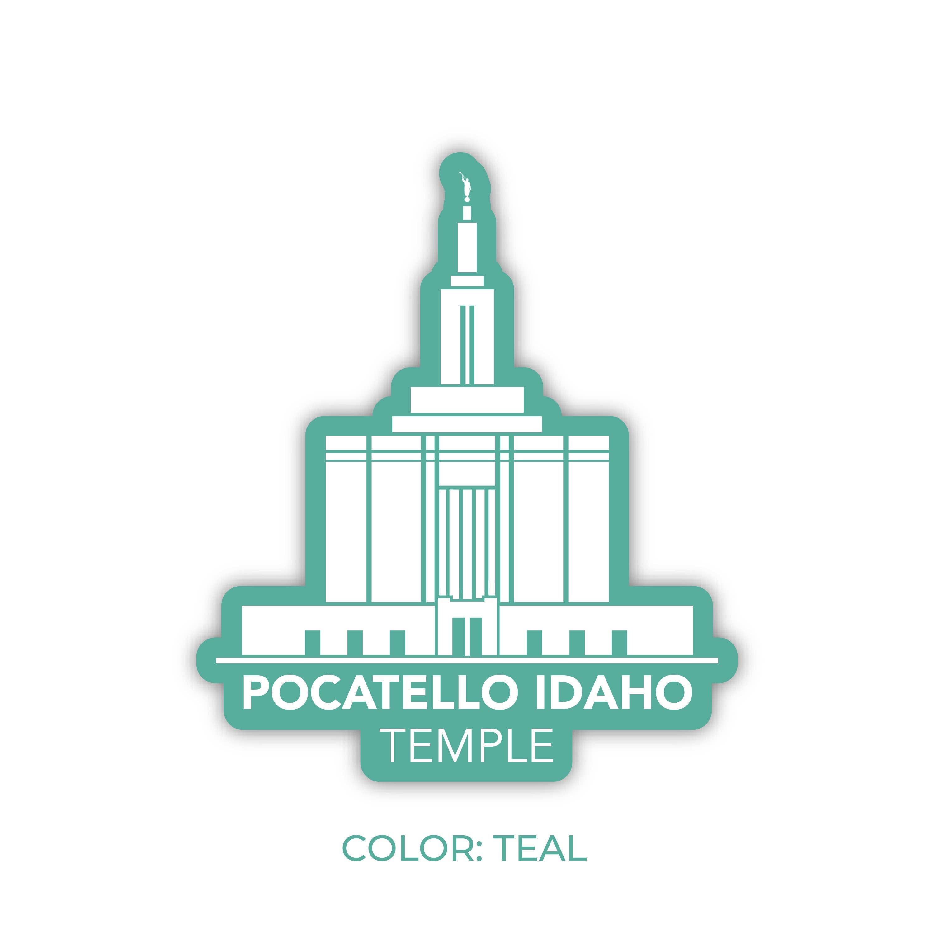 JasmineTreeDesign – Engroshandel Klistermærke – Pocatello Idaho Tempelklistermærke, LDS Pocatello Idaho-templet5