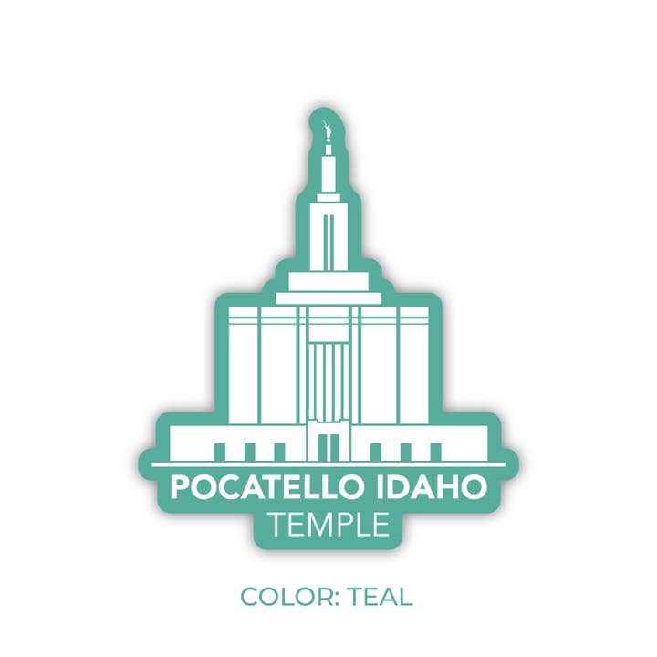 JasmineTreeDesign - Wholesale Sticker - Tempelsticker Pocatello Idaho, LDS Pocatello Idaho-tempel5