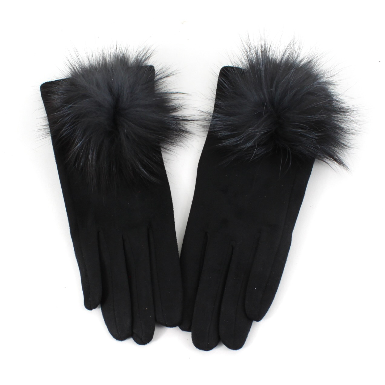 Pretty Persuasions – wholesale Gloves – Women's – A24020 Extra Furry Pom Pom Gloves18