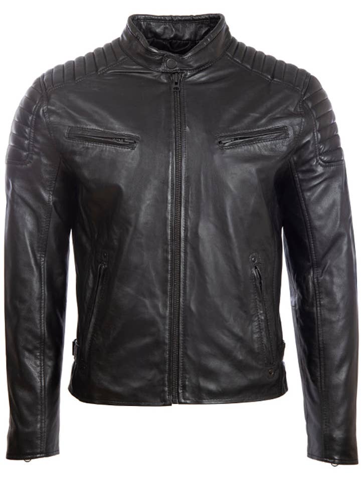 Chaqueta motera Diamond T86N para hombre, color negro para venta al por mayor de Aviatrix