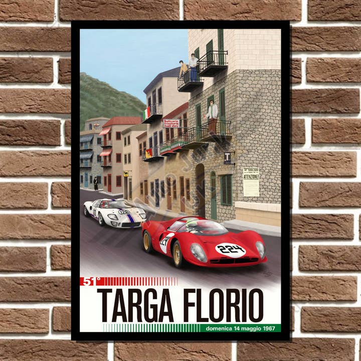 Targa Florio 1967 Metal Sign for wholesale by Auto Junk UK Ltd