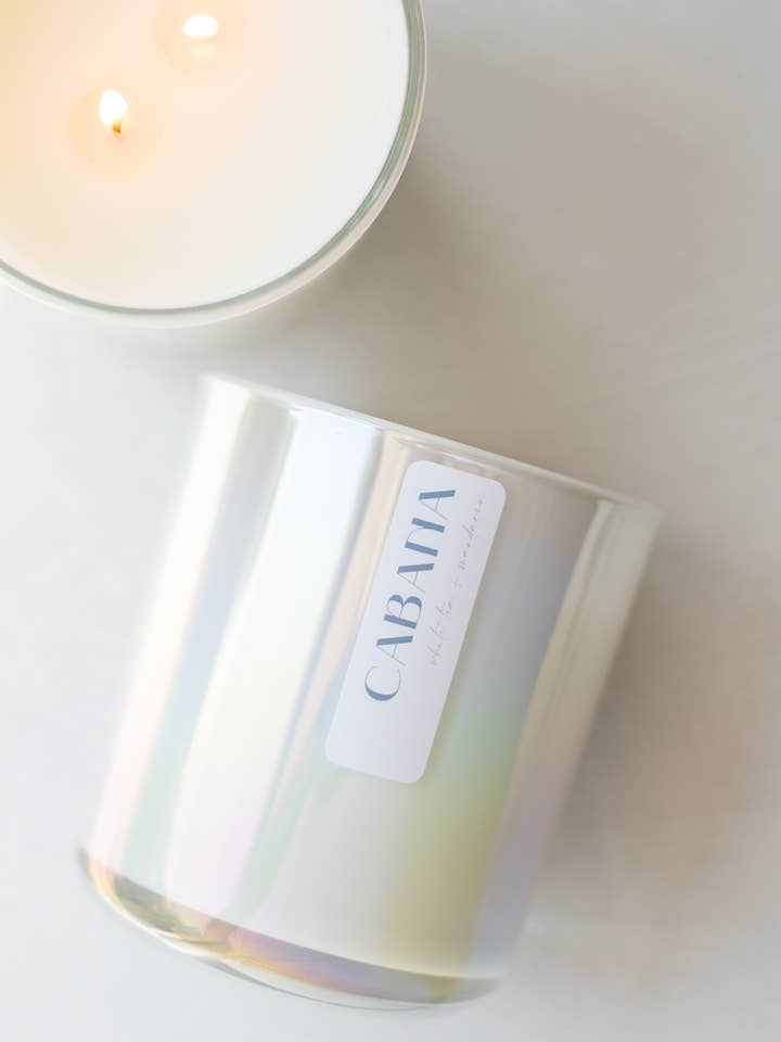 Cabana | Double Wick Glass Candle | 12oz for wholesale by Dahlia Fragrance