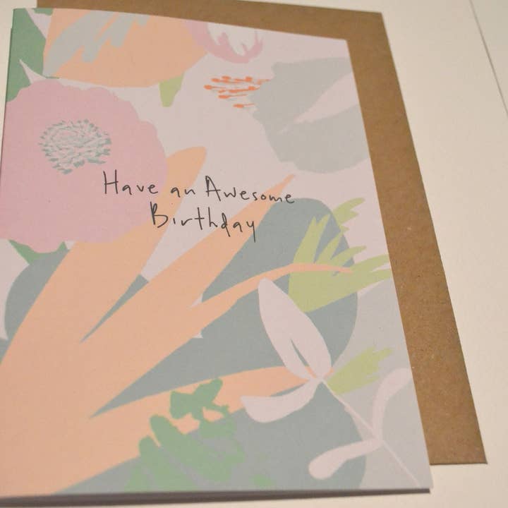 Lise Marie prints - Wholesale Birthday Card - Have an Awesome Birthday LM0172